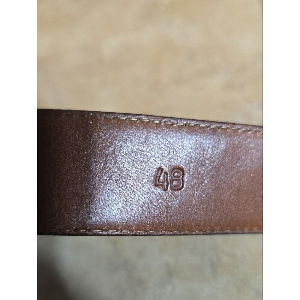 Jos. A. Bank Brown Ringmark Lizard Belt with Silver Buckle 48 - Picture 5 of 6